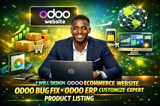 design odoo ecommerce website developer odoo bug fix odoo erp customize expert
