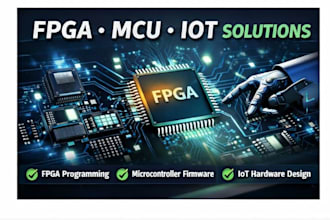 develop fpga, microcontroller firmware and custom pcb hardware design