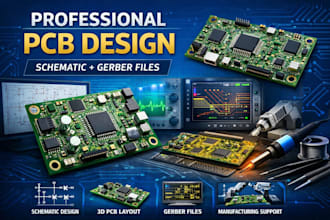 design pcb layout schematics and circuit, multilayer rigid pcb arduino in eagle