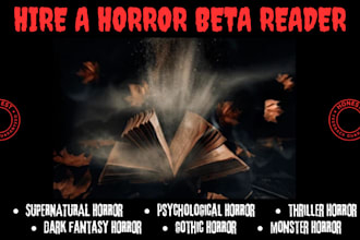 be your horror beta reader with deep manuscript feedback