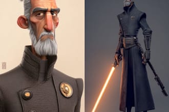 draw your star wars sci fi character art