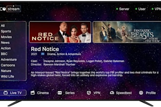 develop custom iptv app, video streaming app, for smart tvs, android box, IOS