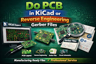 do pcb designing in kicad or reverse engineering  gerber files