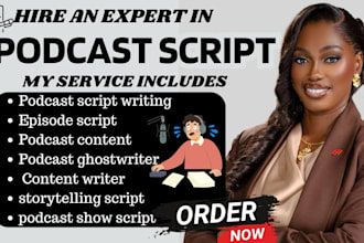 write engaging podcast scripts for your podcast episodes and social content