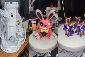 3d print and paint anime figure diorama miniature stl model with 4k 8k fdm resin