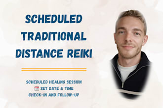 perform a scheduled traditional distance reiki healing session