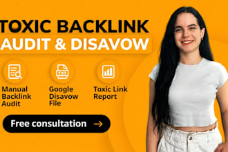 audit toxic backlinks and create a google disavow file