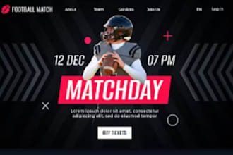 design and develop tournament website, online gaming website and esport website