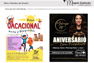 diseño grafico publicitario para eventos