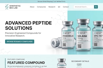 do peptide website ecommerce peptide research peptide woocommerce peptide store