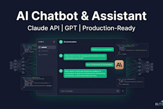 build an ai chatbot or assistant with claude API or gpt
