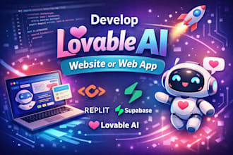 develop lovable ai website or web app using replit superbase replit lovable ai