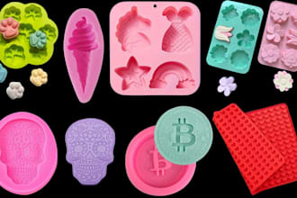 design 3d silicone soap mold plastic mold  resin mold convert 3d model to mold