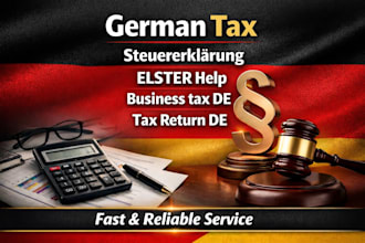 file german business income tax return, steuererklarung elster help
