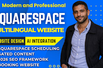 create a professional multilingual squarespace website for global expansion