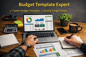 create a custom excel or google sheets budget template, financial tracker