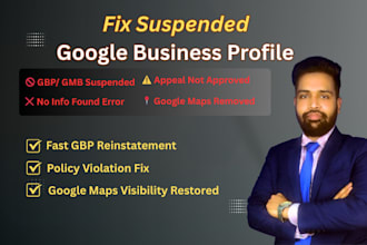 reinstate the suspended google business profile and fix denied gbp appeal