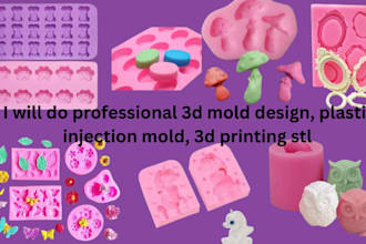 professional 3d mold design, plastic injection molds, resin 3d printing stl