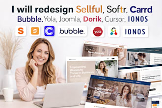 redesign sellful softr carrd bubble yola joomla dorik cursor ionos website store
