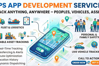 custom gps tracking apps, real time location, health monitoring with security