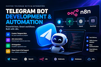 build an advanced telegram bot or parser using python