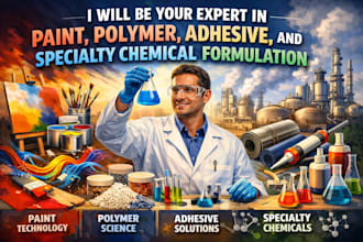 be your expert in paint, polymer, adhesive, and specialty chemical formulation