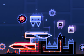 build a geometry dash decoration, geometry dash, geometry dash layout, gd decor