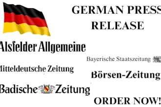 do german press release writing with german press release distribution