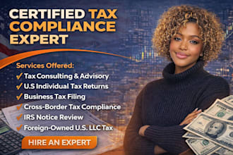 be CPA tax accountant for tax consulting, filing, planning, international tax