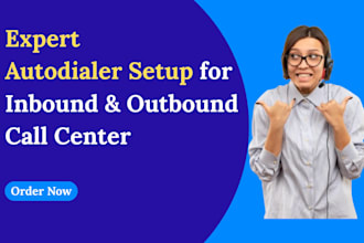 setup vicidial call center and outbound auto dialer  with sip trunk