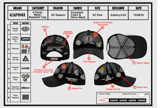 create custom hat trucker, snapback, cap, dad, etc tech pack