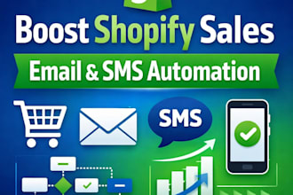 set up shopify post purchase email SMS automation to boost sales