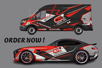 do car wrap design vehicle wrap, truck, van, motorcycle wrap