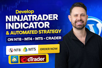 code ninjatrader indicators or automated strategy on nt8, mt4 mt5, ctrader