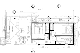 design granny flat adu floor plans permit drawings compliant with local codes