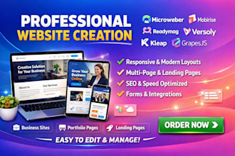 create microweber mobirise readymag versoly kleap ycode grapesjs brizy website