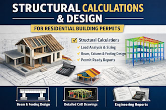 structural calculations and design for building permits in california