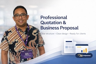 create a professional sales quotation and business proposal presentation