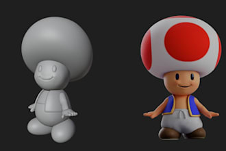 do 3d model retopology, uv mapping, texture baking for game character