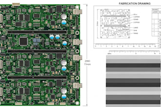 design multilayer pcb layout with fabrication, gerber files