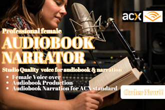 record american audiobook narration to acx standard for audible and voiceover