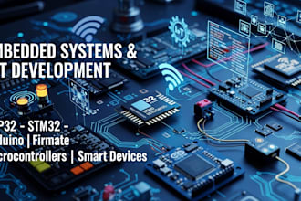 embedded system firmware, iot device, esp32,stm32,arduino mcu programming