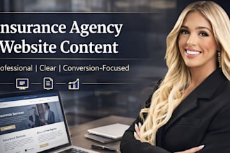write professional insurance agency website content for your agency