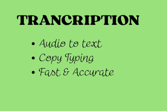 hare transcripcion y tipeo con rapido y preciso