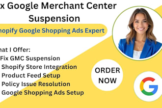resolve google shopping ads merchant center gmc suspension issue for shopify ppc