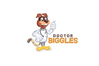 design a cool and funny logo for a pet food shop