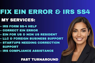 correct ein application errors and fix irs ss4 issues fast