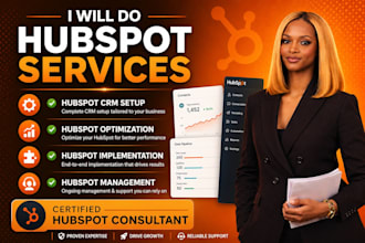 do hubspot CRM setup, hubspot optimization, hubspot implementation, management