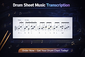do drum music transcription drum sheet music creation
