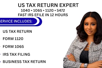 file US business tax return 1120 5472 1040 1065 irs k1 efile cpa in 12hrs